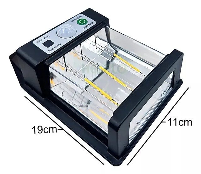 Luminária Solar Candeeiro De Parede Preto Genérico Yx-666 3w Nova